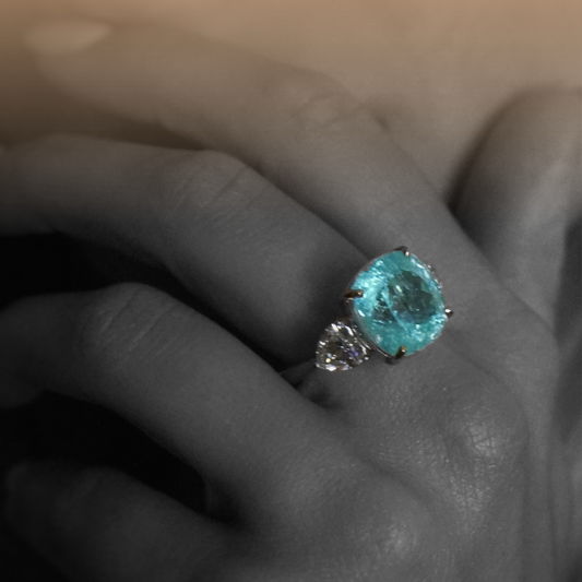 How to check the clarity of Paraiba tourmaline?