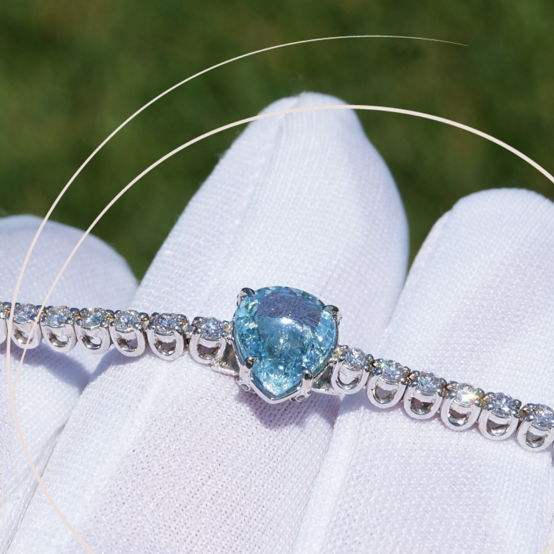 How are Paraiba tourmaline usually treated?