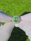 ring Tsavorite diamond white gold 14k gia certified 3.88ctw green oval cut garnet