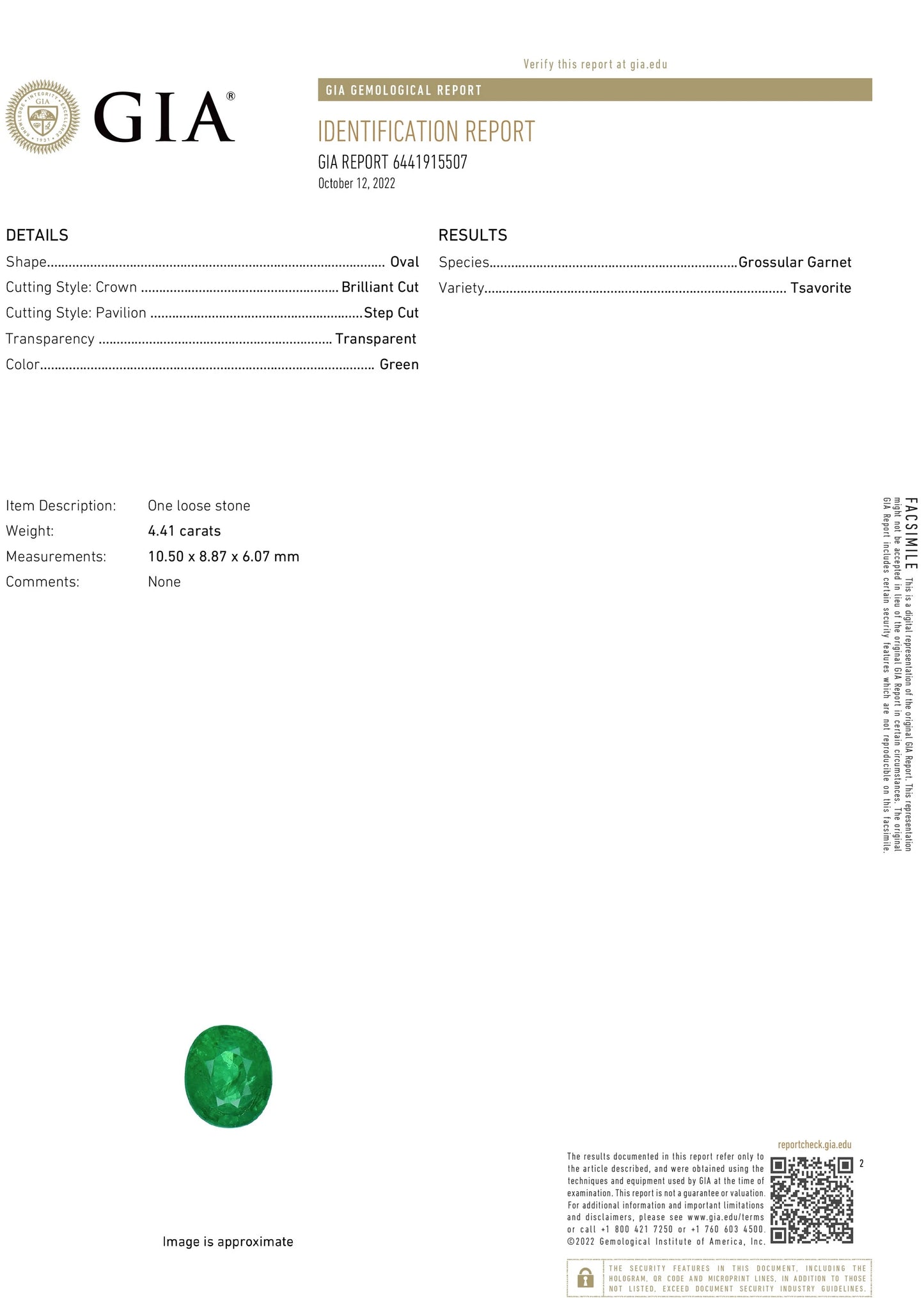 Tsavorite ring diamond 14k white gold 5.25ctw gia certified green oval cut