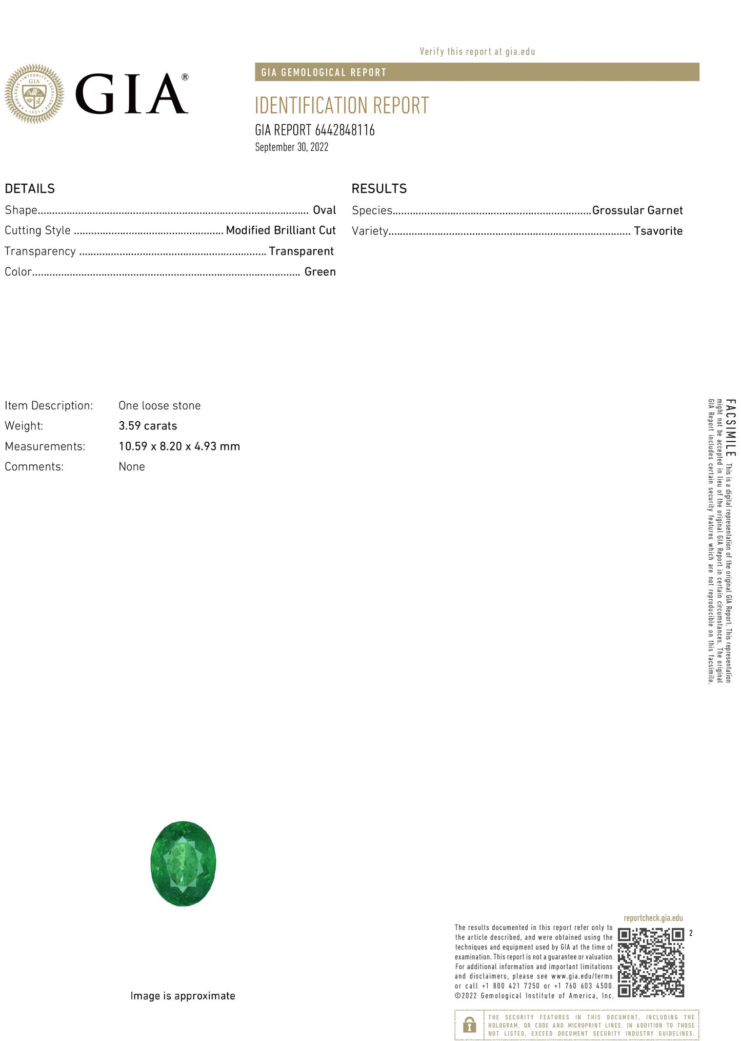 Tsavorite ring diamond gold white 14k grossular garnet green oval cut 4.30ctw certified