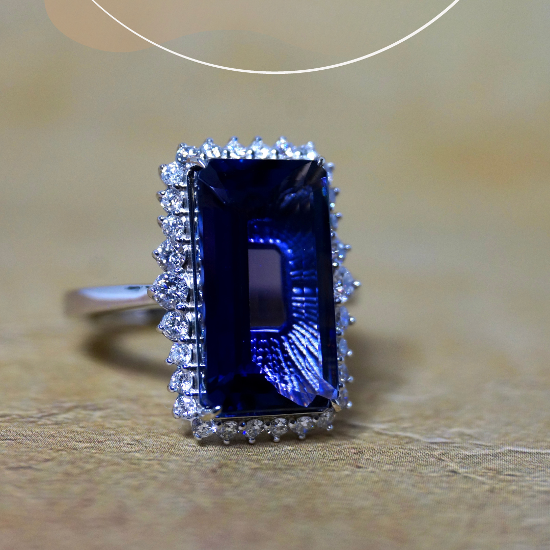 How are tanzanite usually treated?