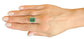 Emerald ring diamond white 14k gold 4.54ctw gia certified green