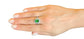 ring Tsavorite diamond white gold 14k gia certified 3.88ctw green oval cut garnet