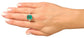 Emerald & diamond ring two-toned 14k yellow/white gold 8.40 ctw gia certified octagonal