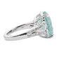 Paraiba tourmaline white 14k gold diamond ring 13.82ctw gia certified oval cut