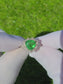 Tsavorite ring diamond 14k gold grossular garnet 5.00ctw gia certified triangular cut