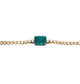 Emerald gold tennis bracelet diamond two-toned 14k gia certified 6.55ctw