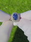 Sapphire & diamond ring 14k white gold no heat ceylon blue oval 4.89ctw gia certified