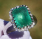 diamond Emerald ring white gold 14k green 5.54ctw gia certified