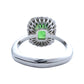 Tsavorite gold 14k ring diamond green grossular garnet gia certified 2.91ctw